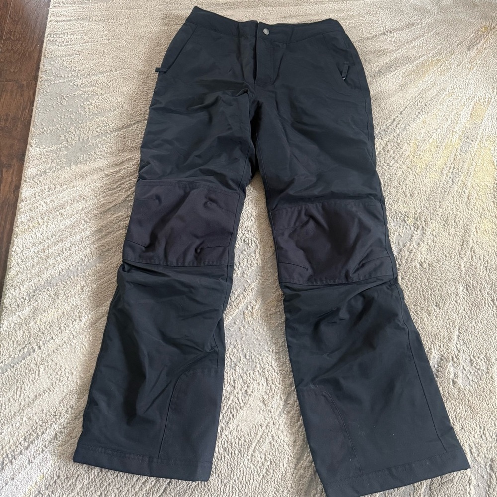 Lands End black snow pants waterproof insulated  boot cut XS